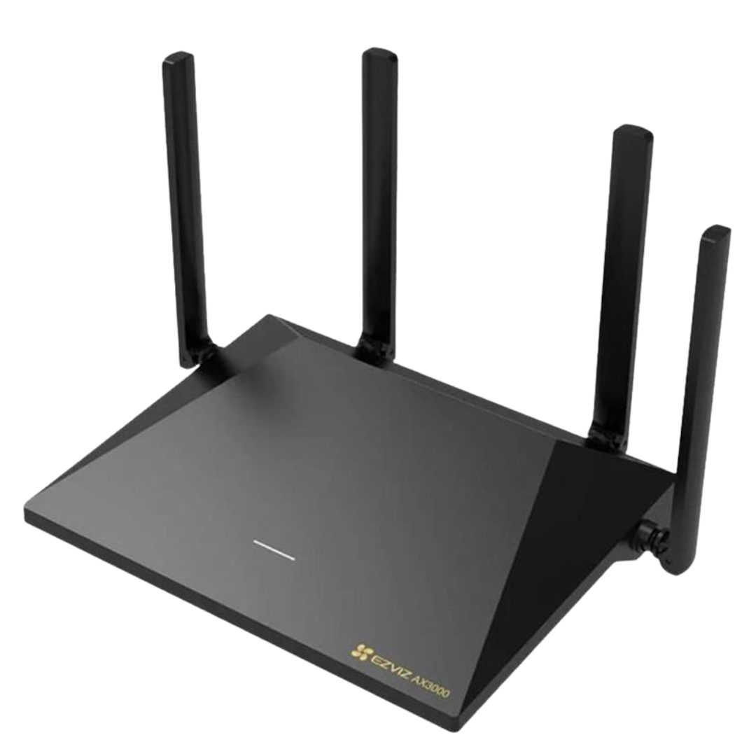 Router EZVIZ WiFi6, 4 puertos Gigabit, hasta 3000 Mbps, mesh, 256 dispositivos banda dual