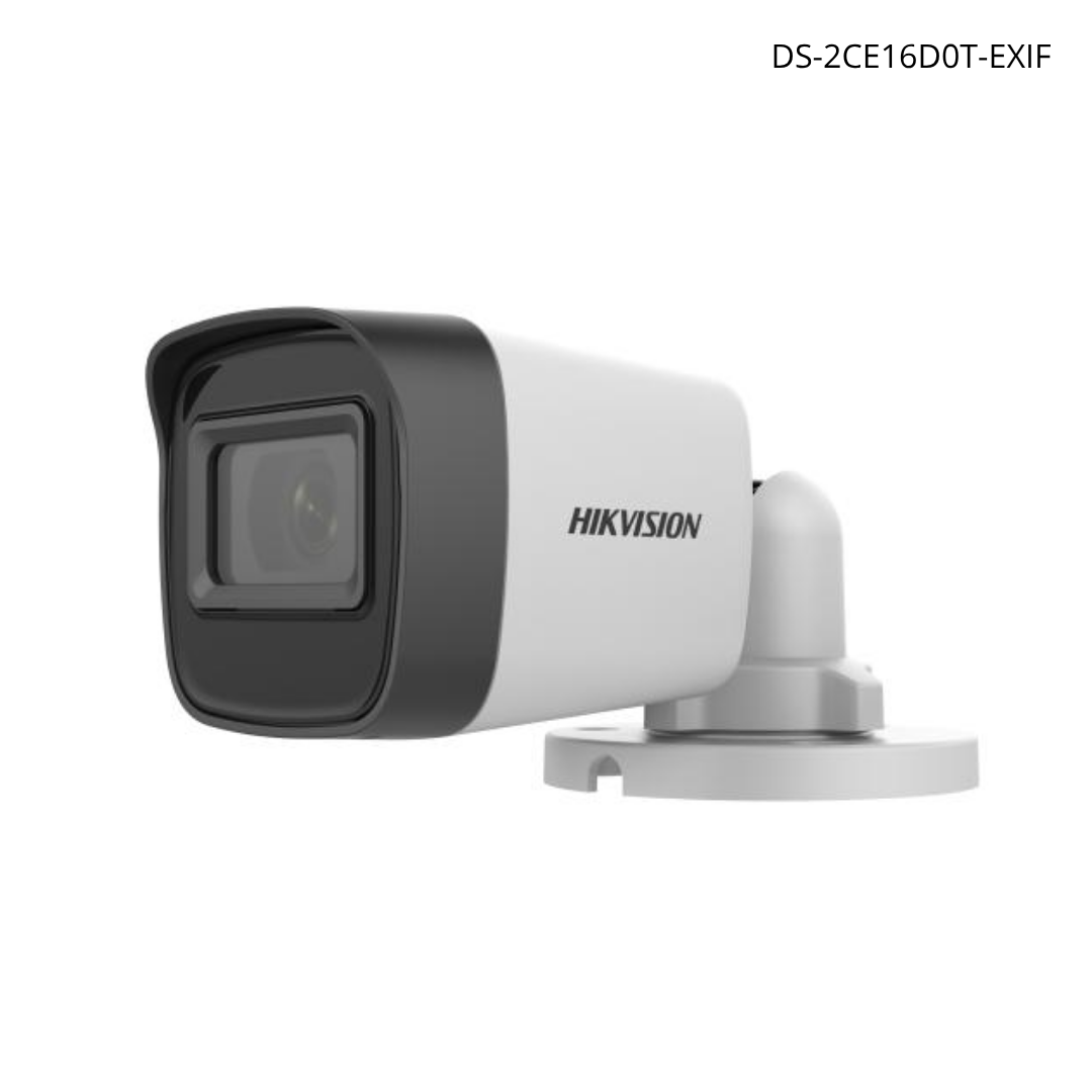 Cámara TurboHD mini bala 2 MP 2.8 mm IR 20 m IP67 | DS-2CE16D0T-EXIF
