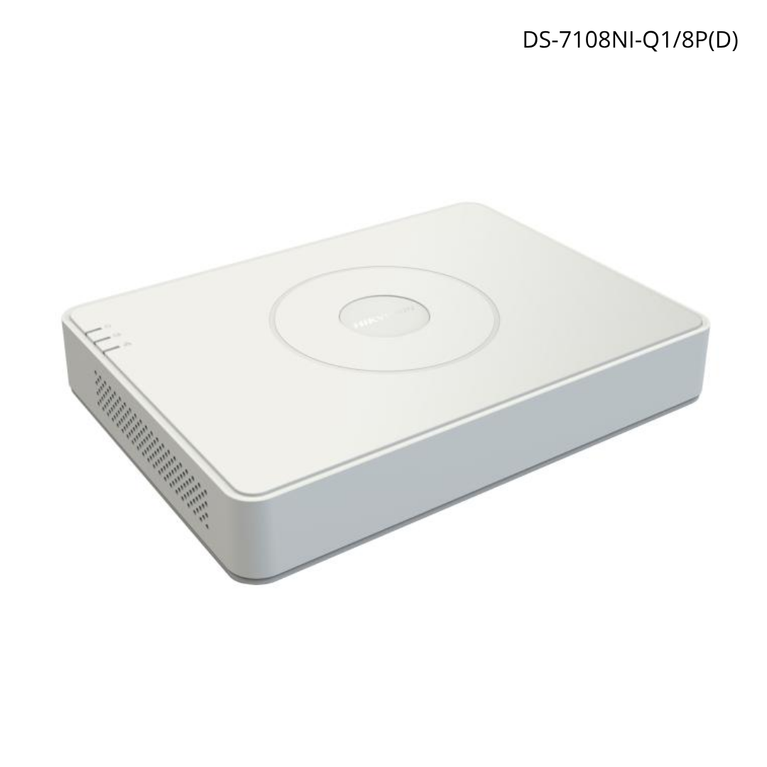 NVR HIKVISION 4MP Acusense 8POE + 1 HDD 6TB HDMI 4K H265+ | DS-7108NI-Q1/8P(D)