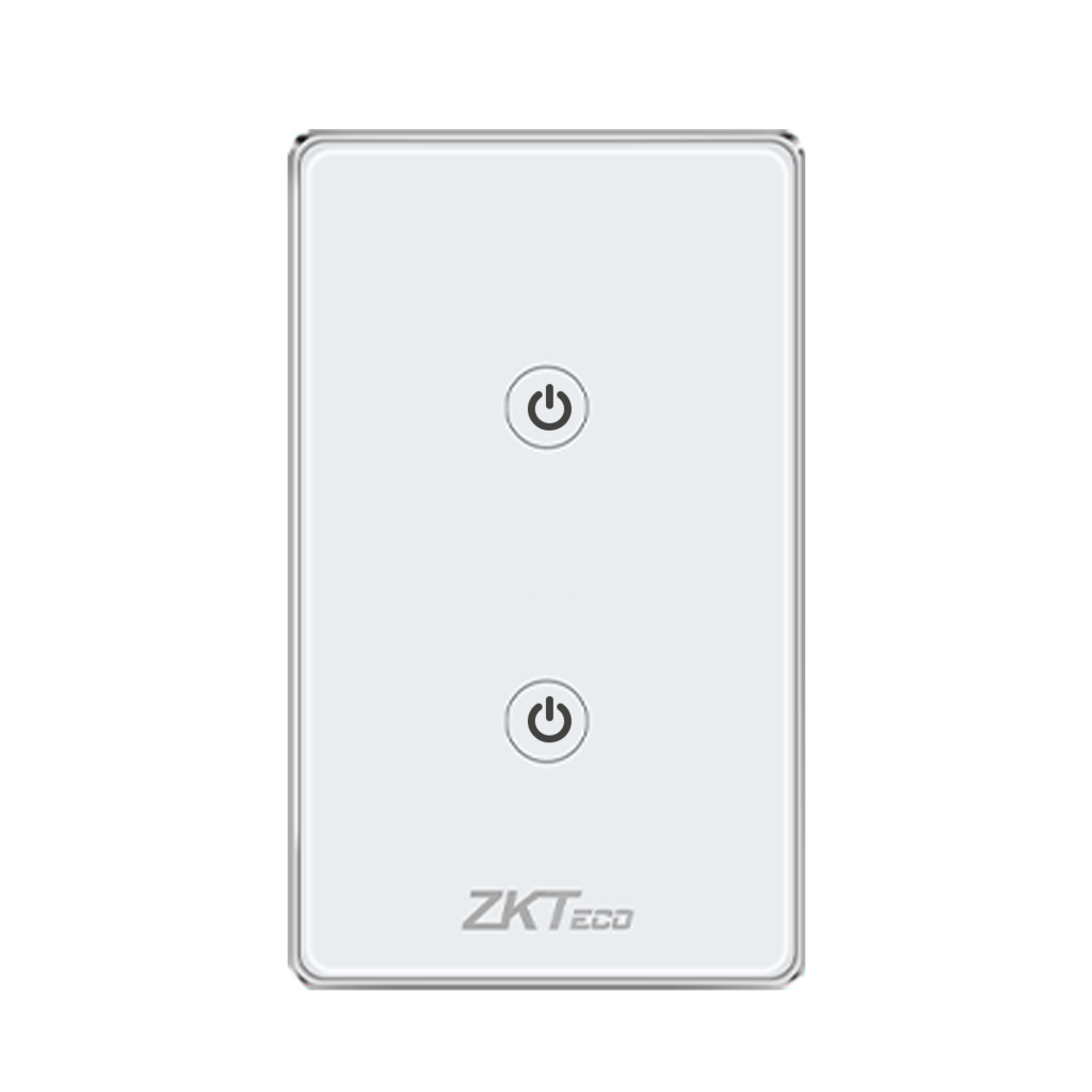 SWITCH ZKTECO DE LUZ INTELIGENTE WIFI, 1 , 2, 3 BOTONES, APAGADOR CON PANEL TACTIL, CONTROL POR VOZ