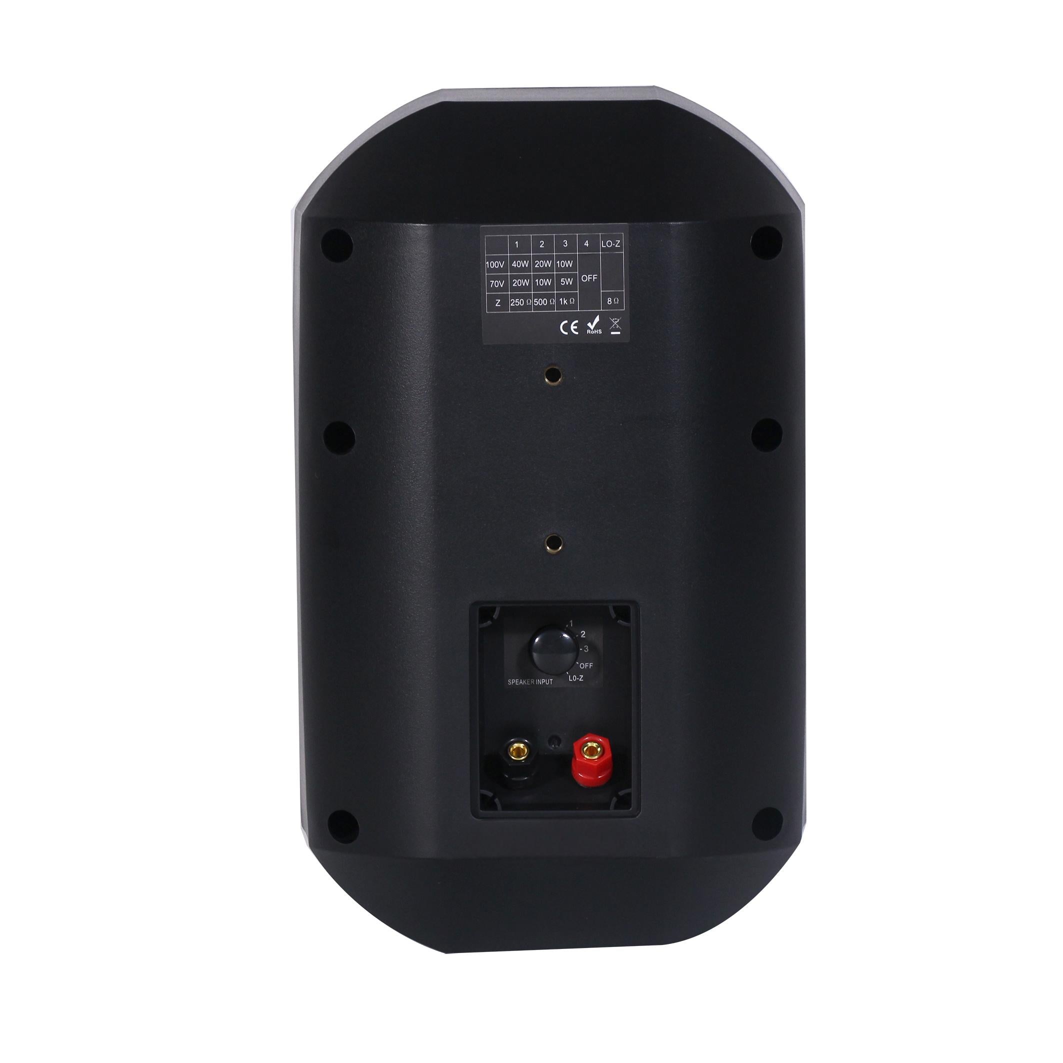 Parlante SKAUDIO Negro/Blanco, Montaje de Pared, IP66 Exterior, 5w/10w/20w, 8ohms, 30w.