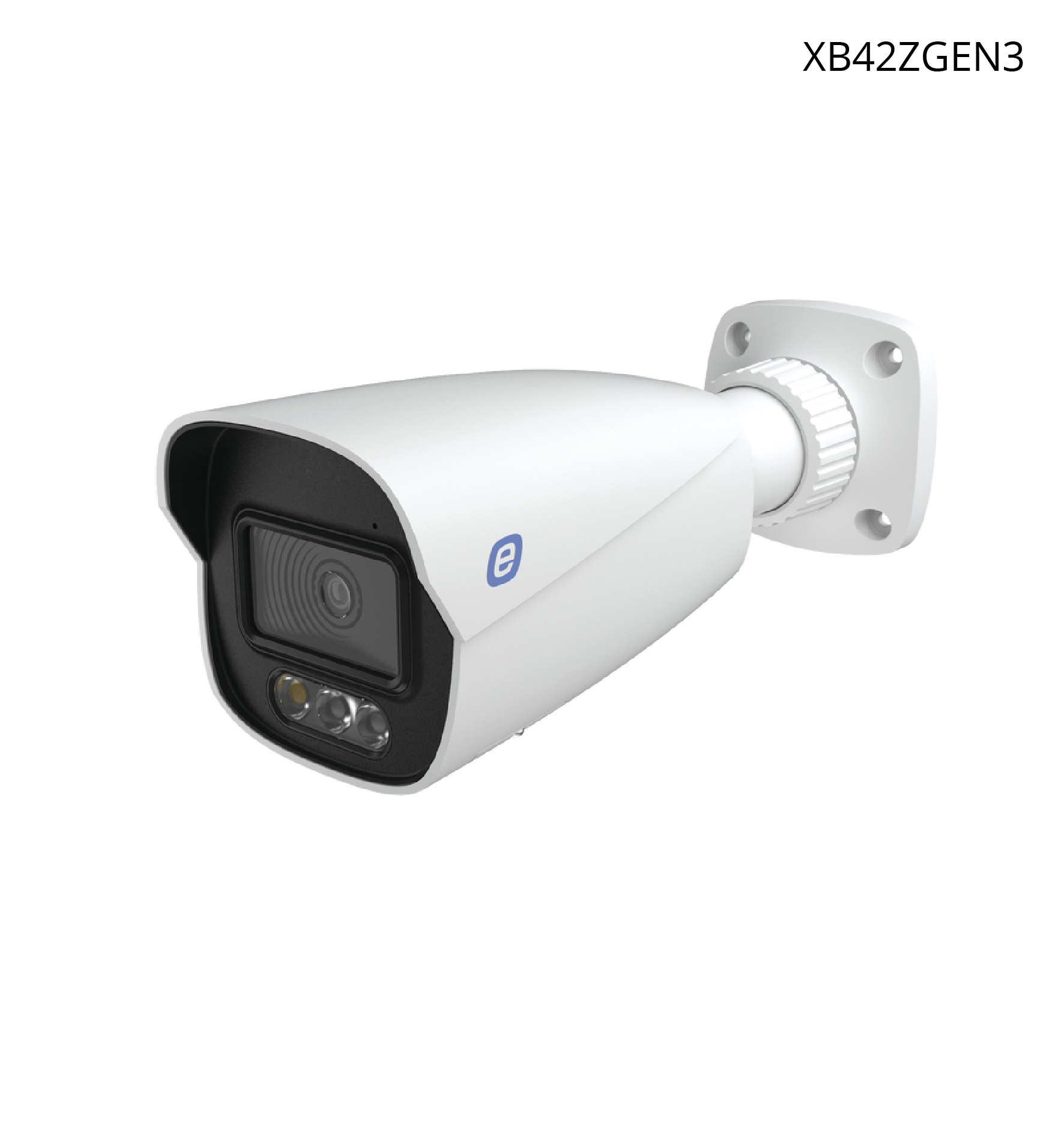 Cámara E-Series GEN3, Bala IP 4 MP, POE, 30 MTS IR, IP67, Lente Motorizado 2.8 mm, Metal, NDAA.