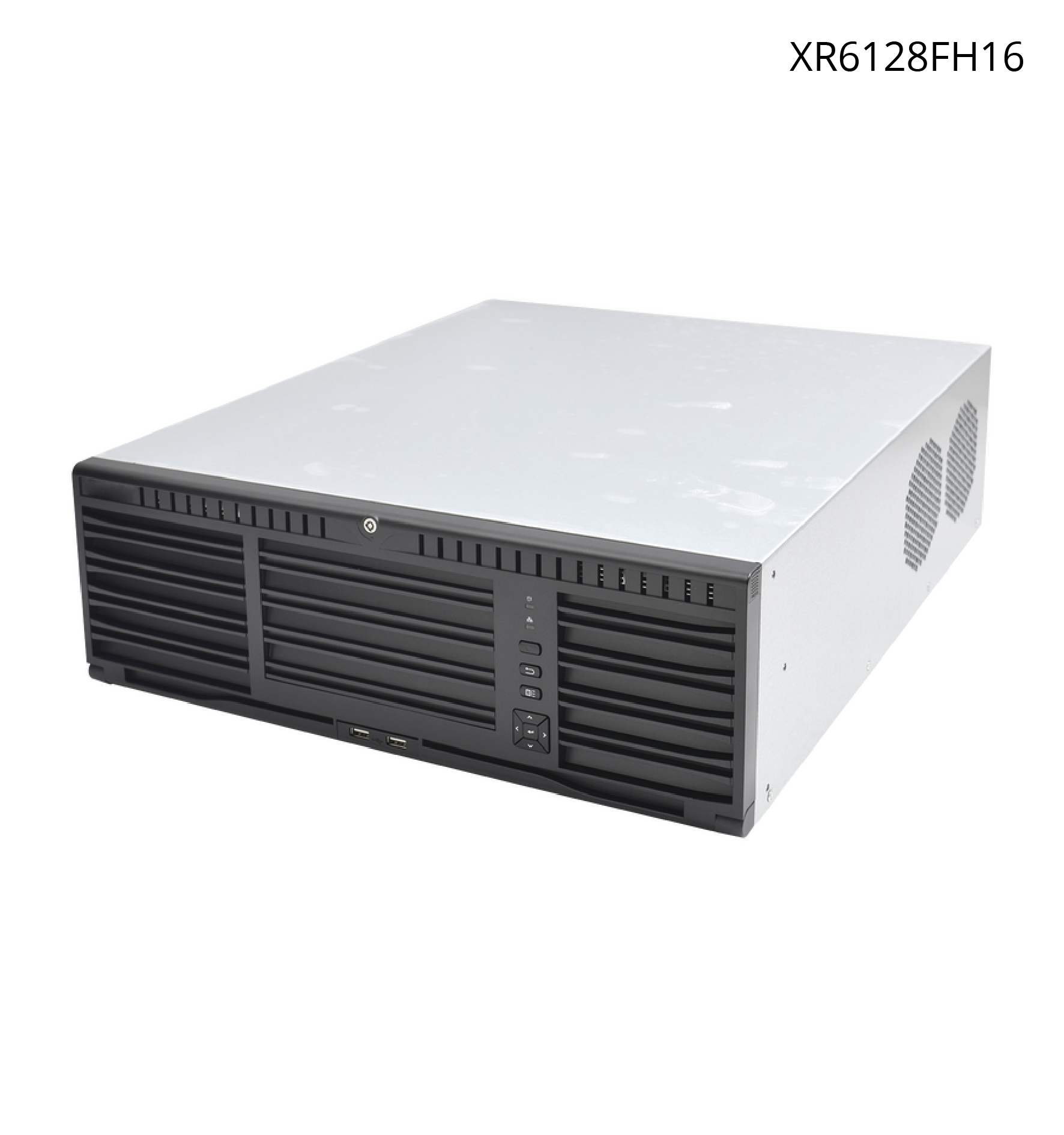 NVR Epcom de 12 MP, 128 canales IP + 16 Bahías de Disco Duro, Soporta RAID con Hot Swap, NVR de Alto Desempeño.