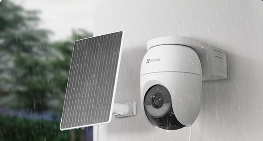Kit cámara ezviz + panel solar 2K/4MP 360, batería recargable, grabación todo el día