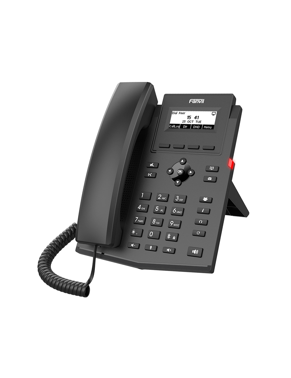 TELEFONO IP EMPRESARIAL FANVIL, 2 LINEAS SIP, PANTALLA LCD2.3IN, 1000 REG, CANCELADOR DE ECO, POE