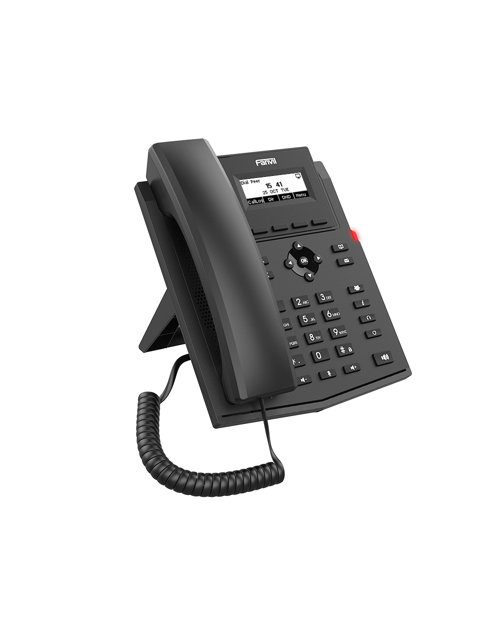 Teléfono IP Wifi Empresarial, Fanvil, para 2 Líneas, Pantalla LCD, 6 Vías, Cancelador de ECO, POE.