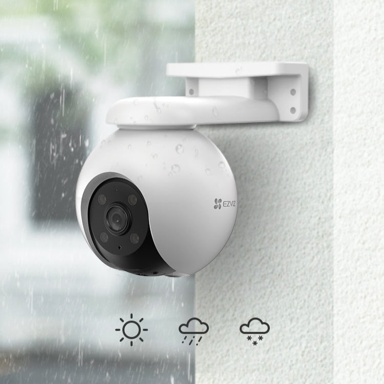 Cámara EZVIZ Wifi, 5MP, 360°, color 24/7, 20 metros, soporta ONVIF, seguimiento humano, hasta 512GB, exterior.