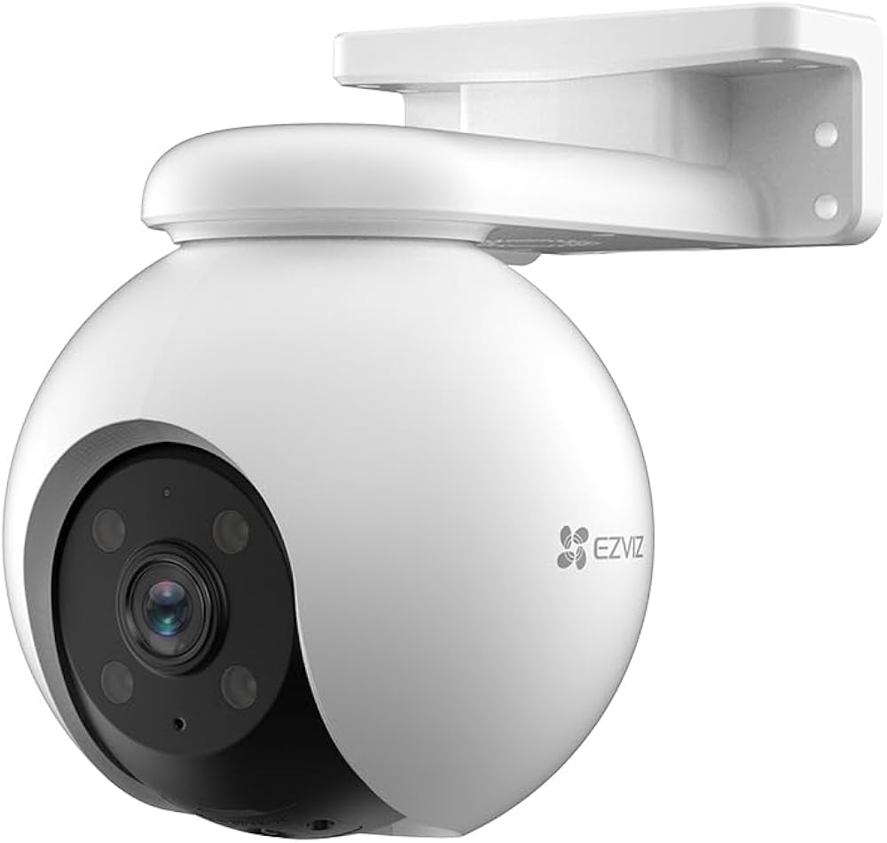 Cámara EZVIZ Wifi, 5MP, 360°, color 24/7, 20 metros, soporta ONVIF, seguimiento humano, hasta 512GB, exterior.