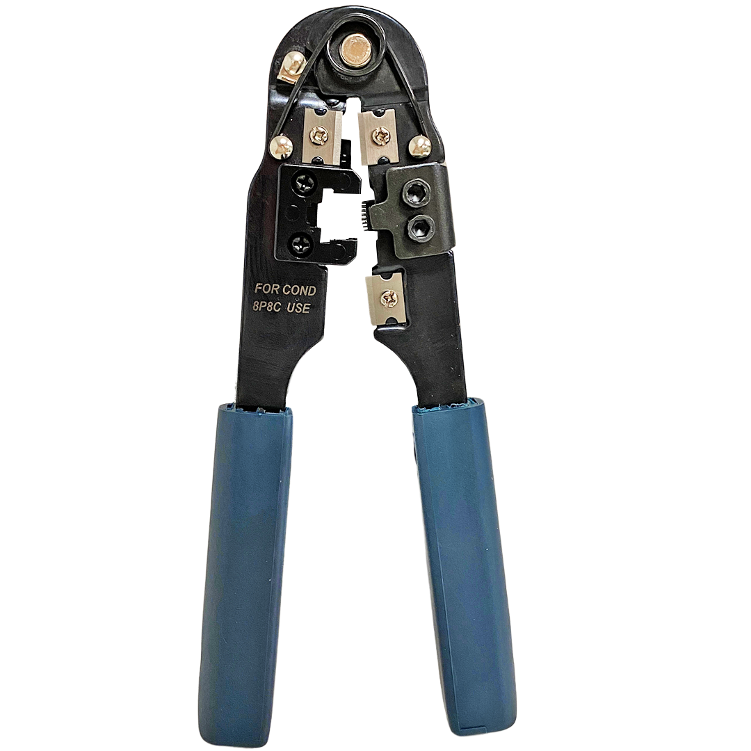 CRIMPADORA, TENAZA DE RED LINKKBASIC RJ45, CABLE 110 PINZAS, AGARRE ERGONOMICO