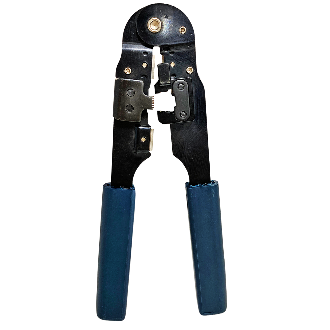 CRIMPADORA, TENAZA DE RED LINKKBASIC RJ45, CABLE 110 PINZAS, AGARRE ERGONOMICO