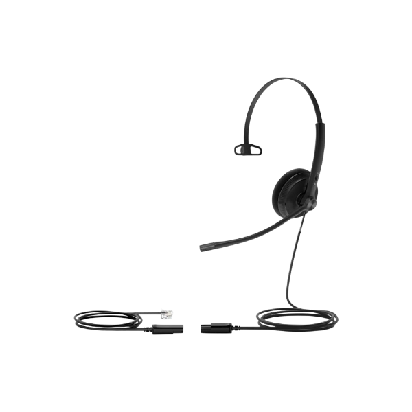 Diadema Yealink para uso con Teléfonos con Interfaz RJP, Monoaural.