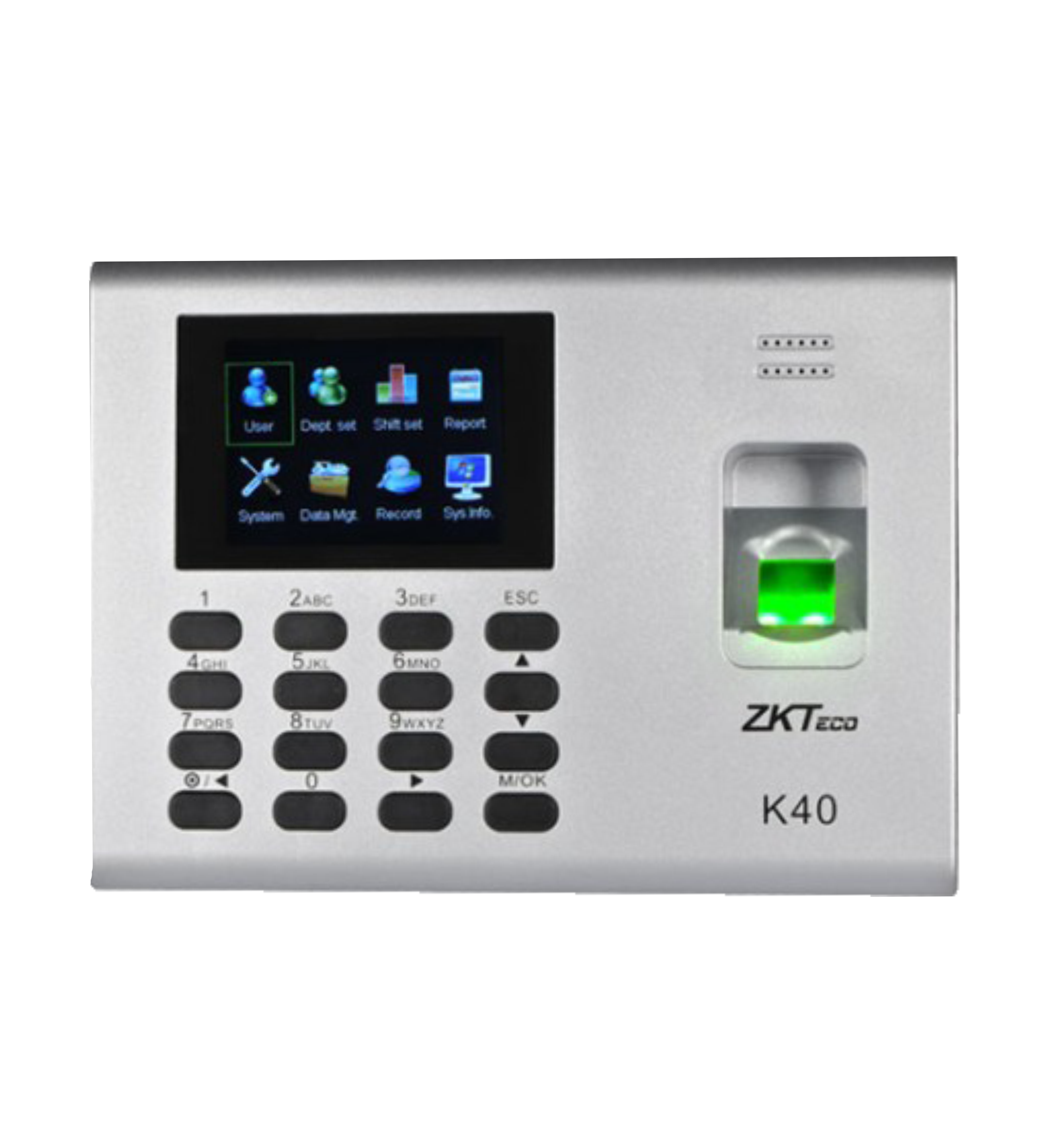 Biométrico de Tiempo y Asistencia Zkteco / 1000 Huellas / 1000 Tarjetas / USB / TCP/IP.