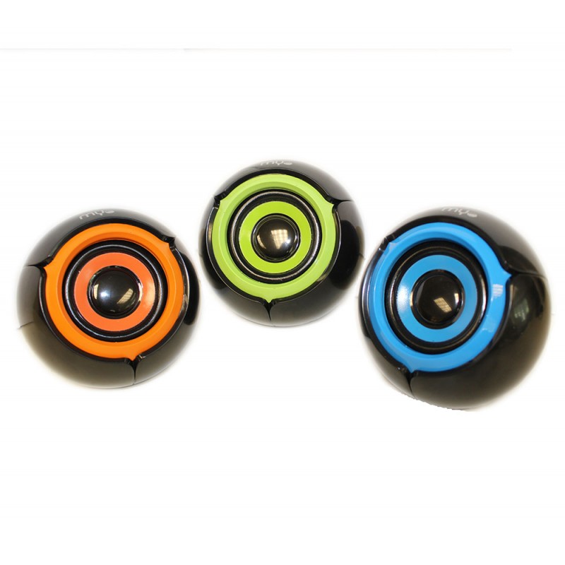 Mini Parlante MYO USB / 2.0 / Negro/Azul/Naranja/Verde
