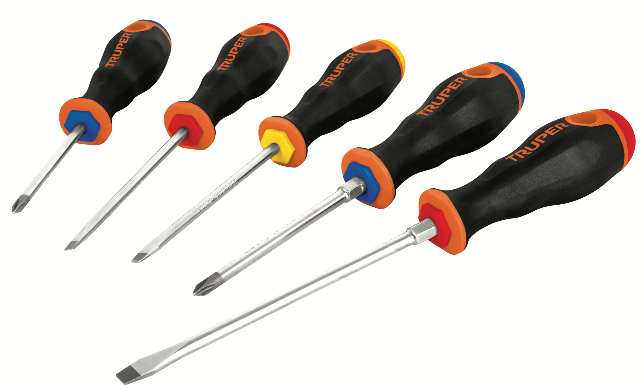Desarmadores Truper / 5 Piezas.