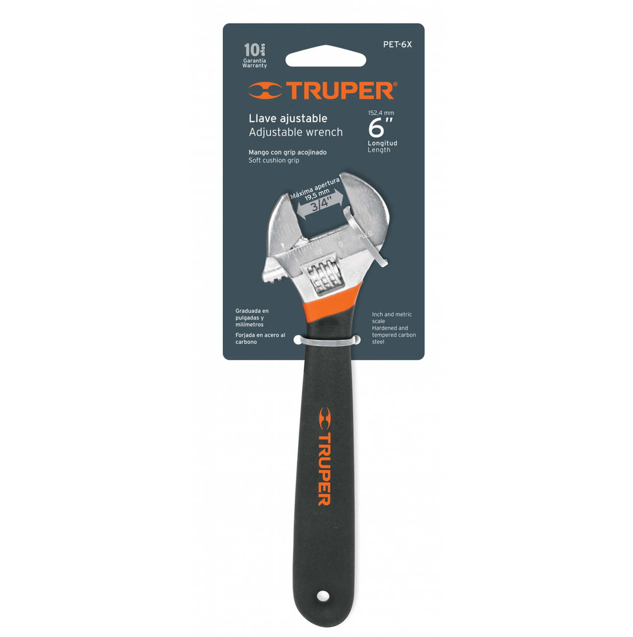 Llave Ajustable de 8 Pulgadas / Truper.