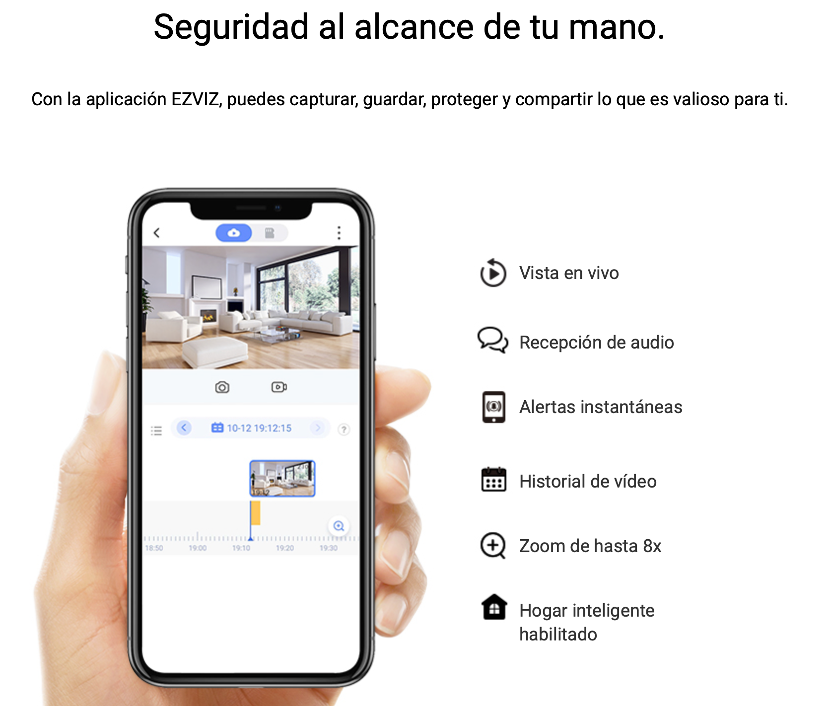 Cámara EZVIZ Wifi, 4MP, 360° para Interior, Audio Bidireccional, Visión Nocturna a Color.