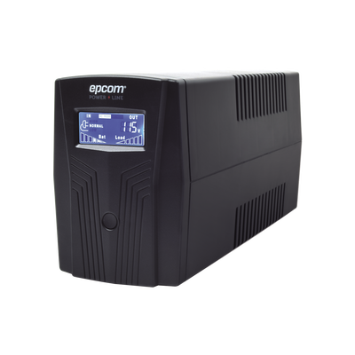 UPS Epcom 600VA/360W, LCD. Entrada y Salida 120 VC.