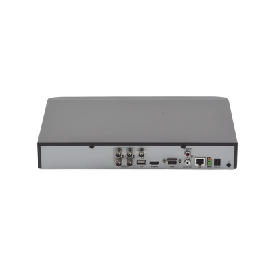 DVR Epcom 4MP, 4 Canales, Detección de Rostros + 2 Canales IP. Evita faltas Alarmas.