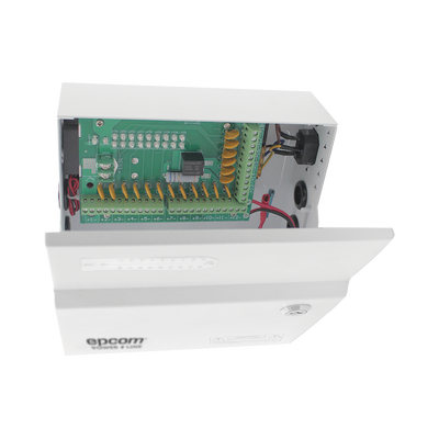 Fuente de poder profesional 12 VCC, 20 AMP, 18 Canales, Voltaje de 96-264 VCA.