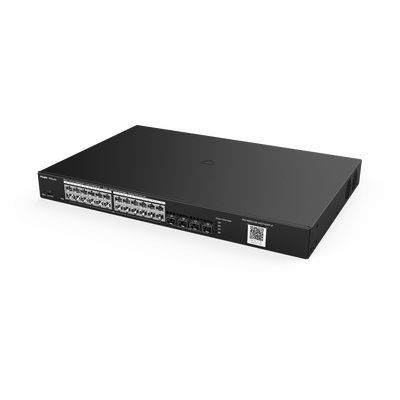 Switch Ruijie Administrable con 24 puertos Gigabit POE / 370W.