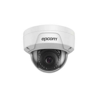 Cámara Epcom IP Mini Domo 4MP, IP67, POE, Metálica.