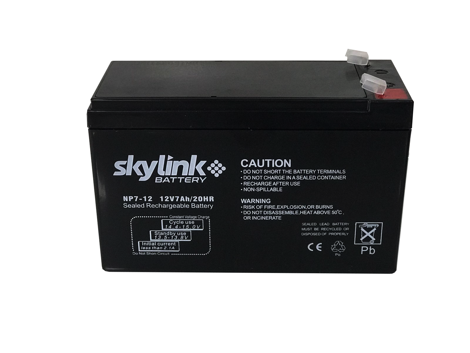 Batería de 7 Amperios Skylink, 12VCD.