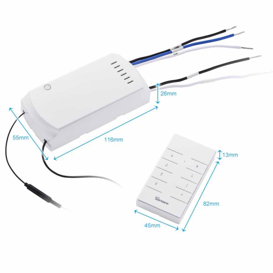 Módulo Sonoff Wifi / Controlador de Ventiladores de Techo.