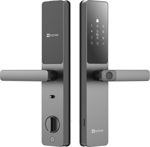 CERRADURA INTELIGENTE EZVIZ WIFI, MULTIPLES DESBLOQUEOS, IP67, TIMBRE INCORPORADO, HUELLAS, TARJETA