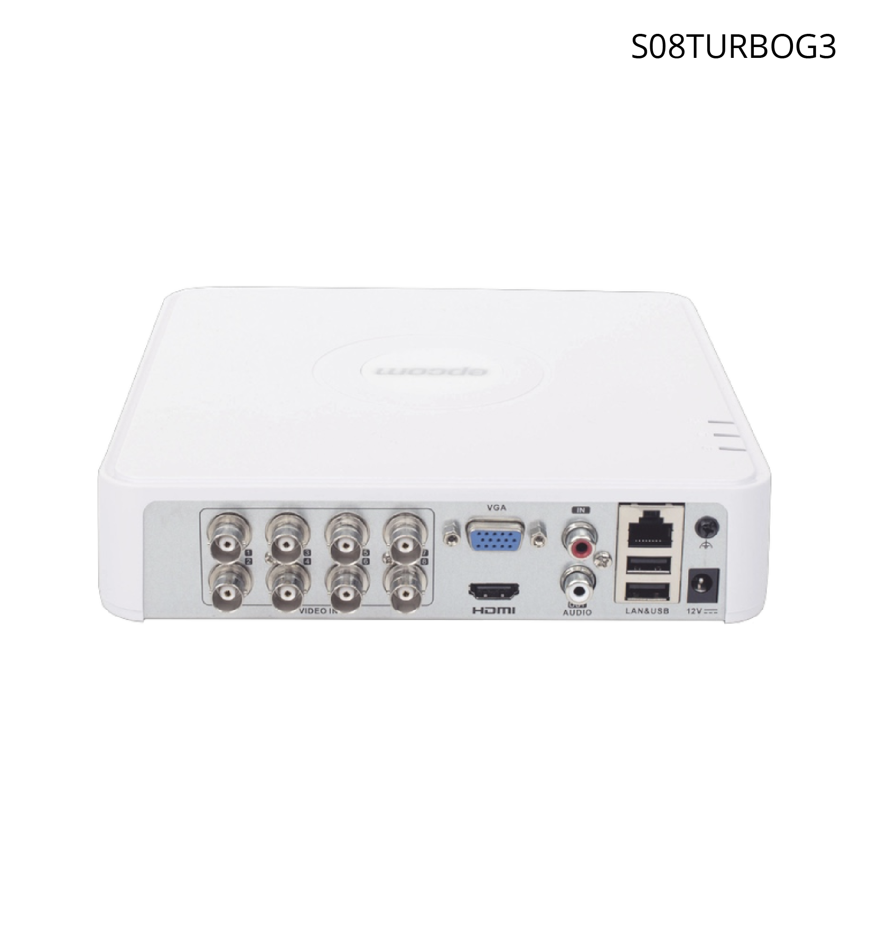 DVR Epcom de 2MP, 8 Canales 1080p + 2 Canales IP / Audio por Coaxitrón.