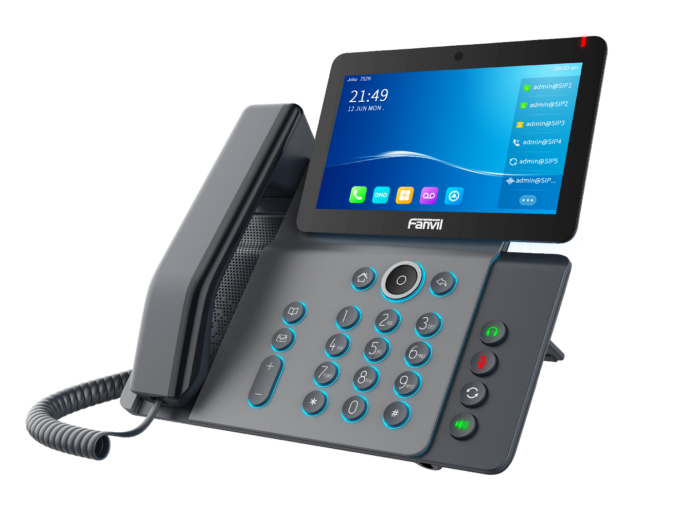 VIDEOTELEFONO IP INTELIGENTE FANVIL, ANDROID 9.0, 20 LINEAS SIP, POE, WIFI INTEGRADO, CAMARA 5MP