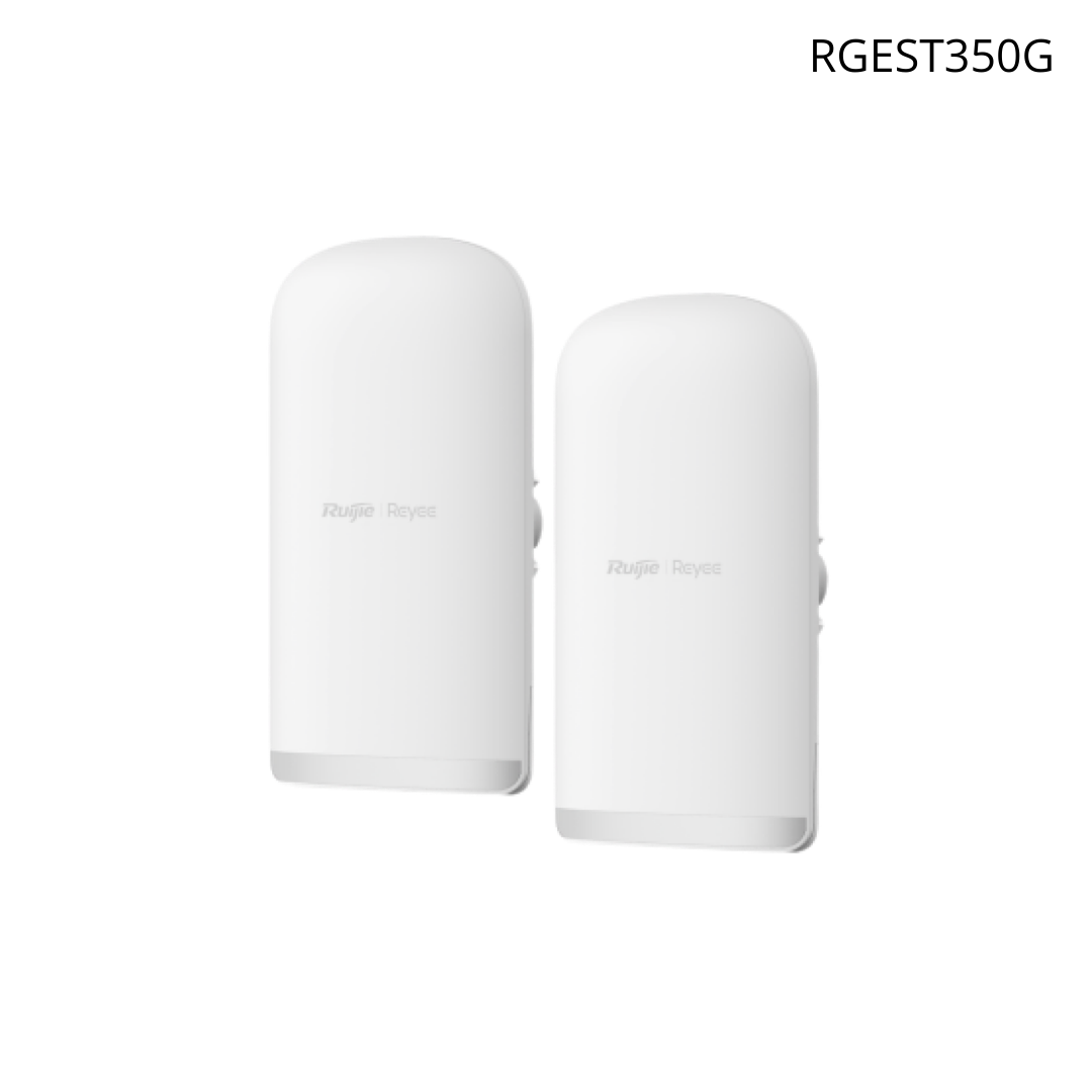 Kit punto a punto Ruijie preconfigurado, 1 km, administrable en la nube, banda 5 GHz, MU-MIMO 2X2 RGEST350G