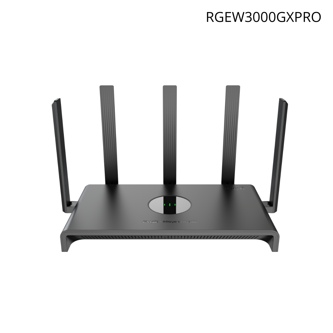 Router Ruijie inalámbrico Gigabit de Doble Banda Wi-Fi 6, Ideal para Juegos, 1 x Puerto WAN Base-T RGEW3000GXPRO