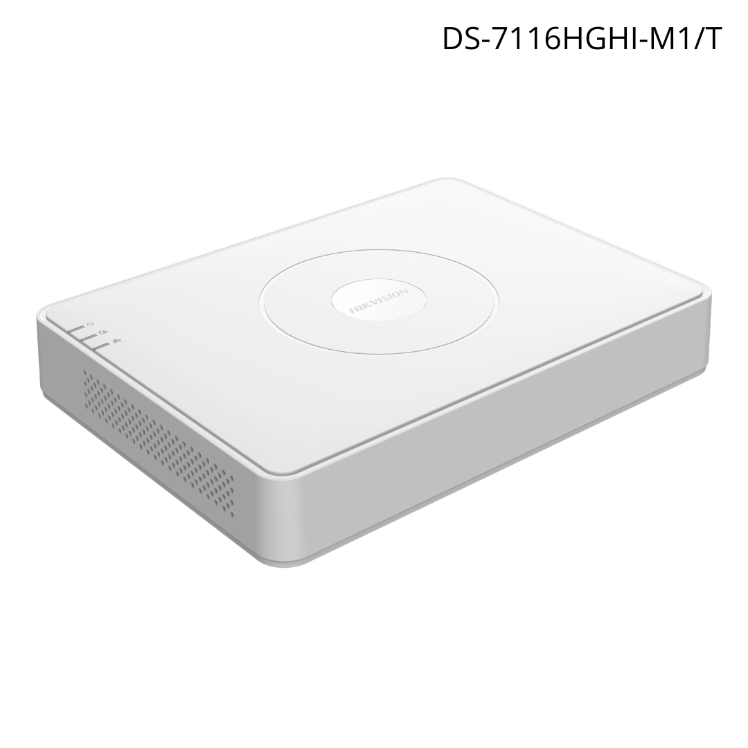 DVR HIKVISION 16ch 1080 lite, con audio bidireccional H265+ 2 ch IP, 5mpx 6TB DS-7116HGHI-M1/T
