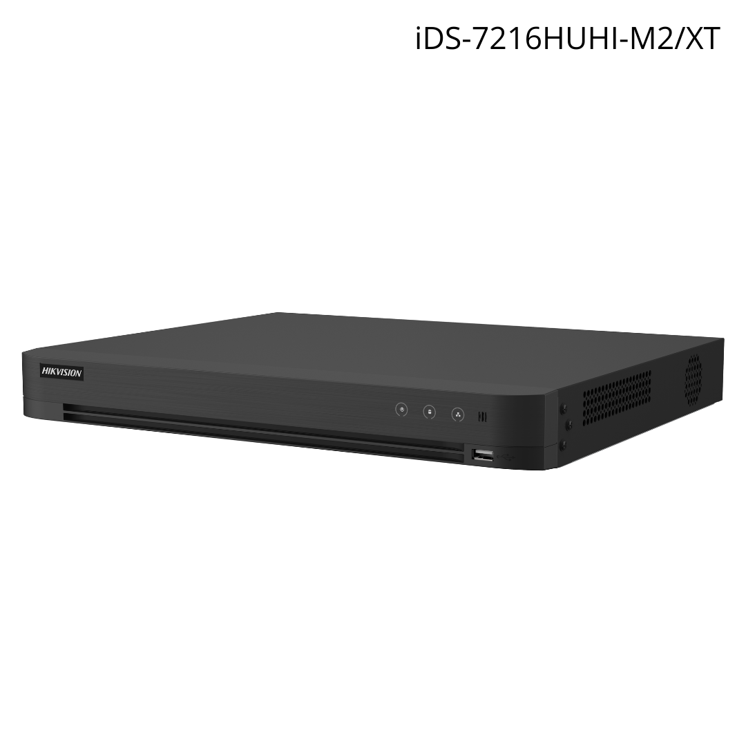 DVR HIKVISION 16ch + 16 ch 4K IP H265 + AcuSense reconocimiento facial 2HDD 10TB iDS-7216HUHI-M2/XT