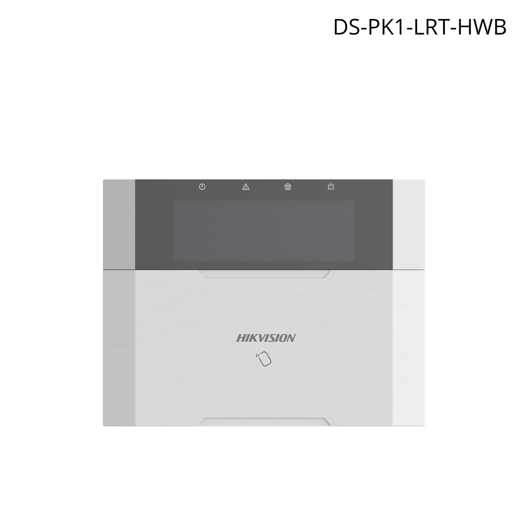 Teclado HIKVISION LCD soporta 64 controles de 1 salida Alarma AX hybrid pro  DS-PK1-LRT-HWB