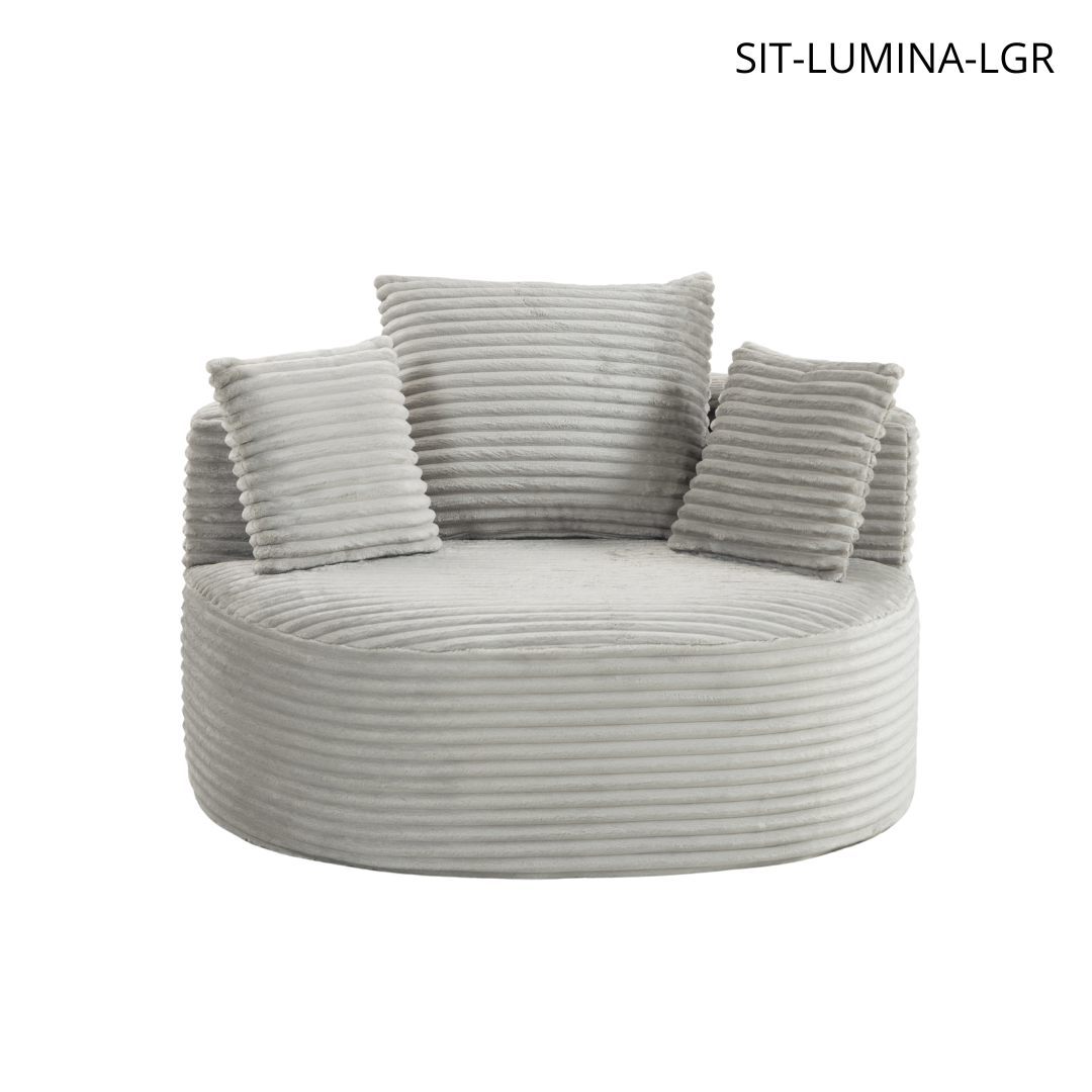 Sofá SIT Lumina individual foam de alta densidad color beige, gris, gris claro / 110 x 103 x 62.5 cm / SIT-LUMINA