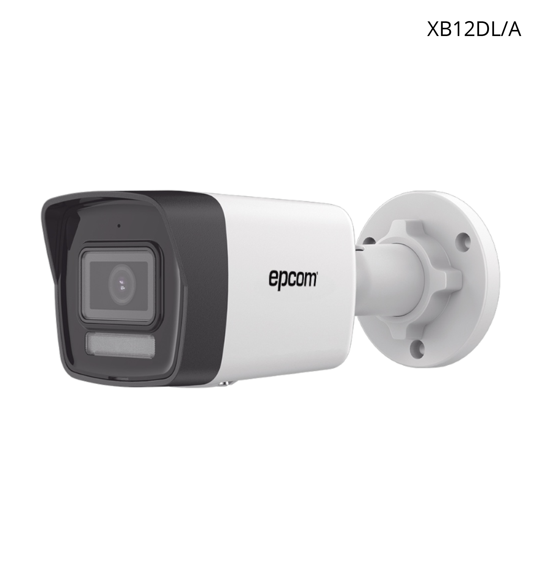 Cámara Epcom Bala IP 2MP, Lente 2.8 mm, Dual Light, 30 MTS IR, Micrófono Integrado, Antivandálico, IP67, POE.