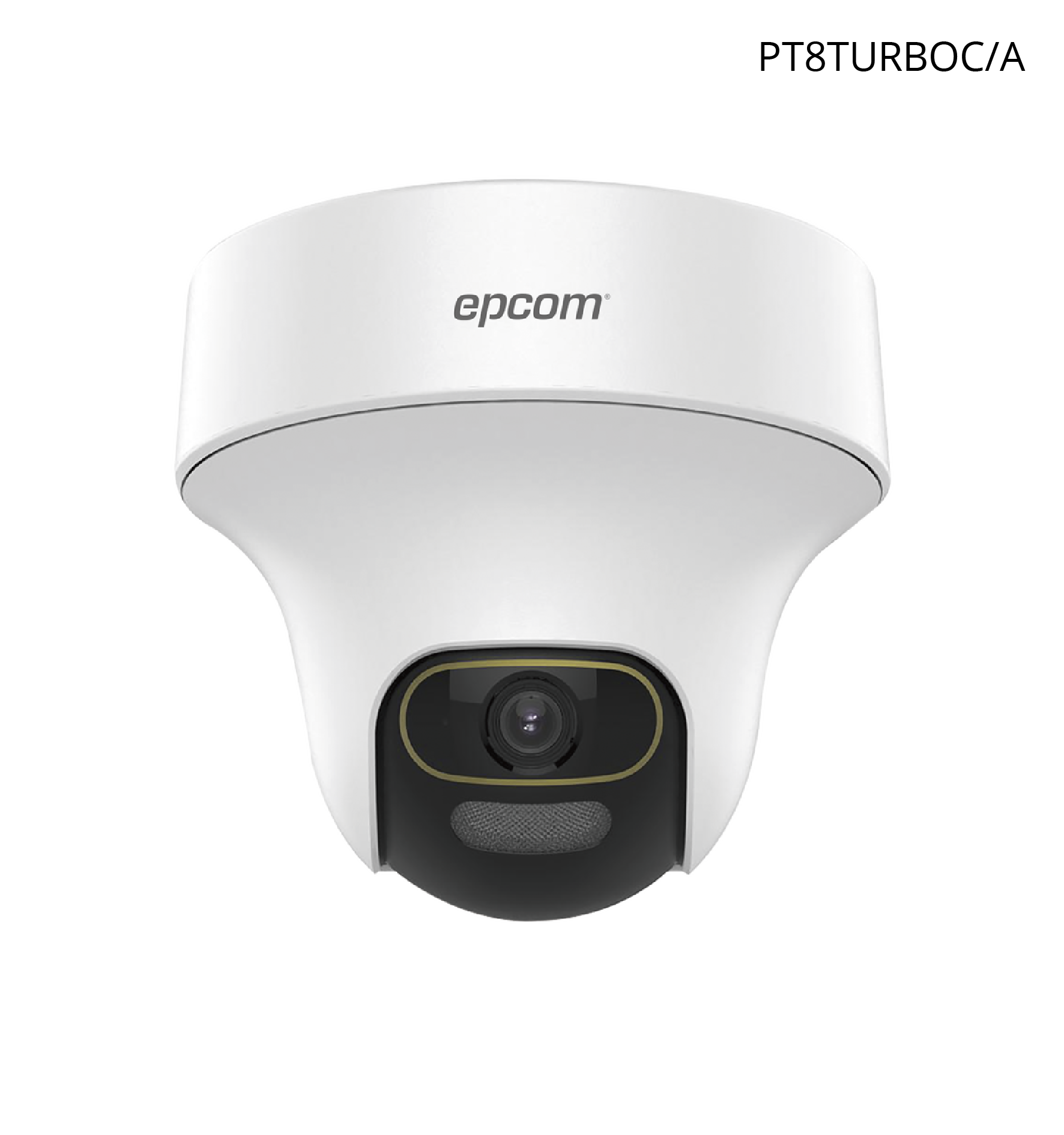 Camara Epcom Domo 1080p TurboHD, Dual IR+Luz Blanca, 30 MTS IR, Micrófono Integrado, IP67.