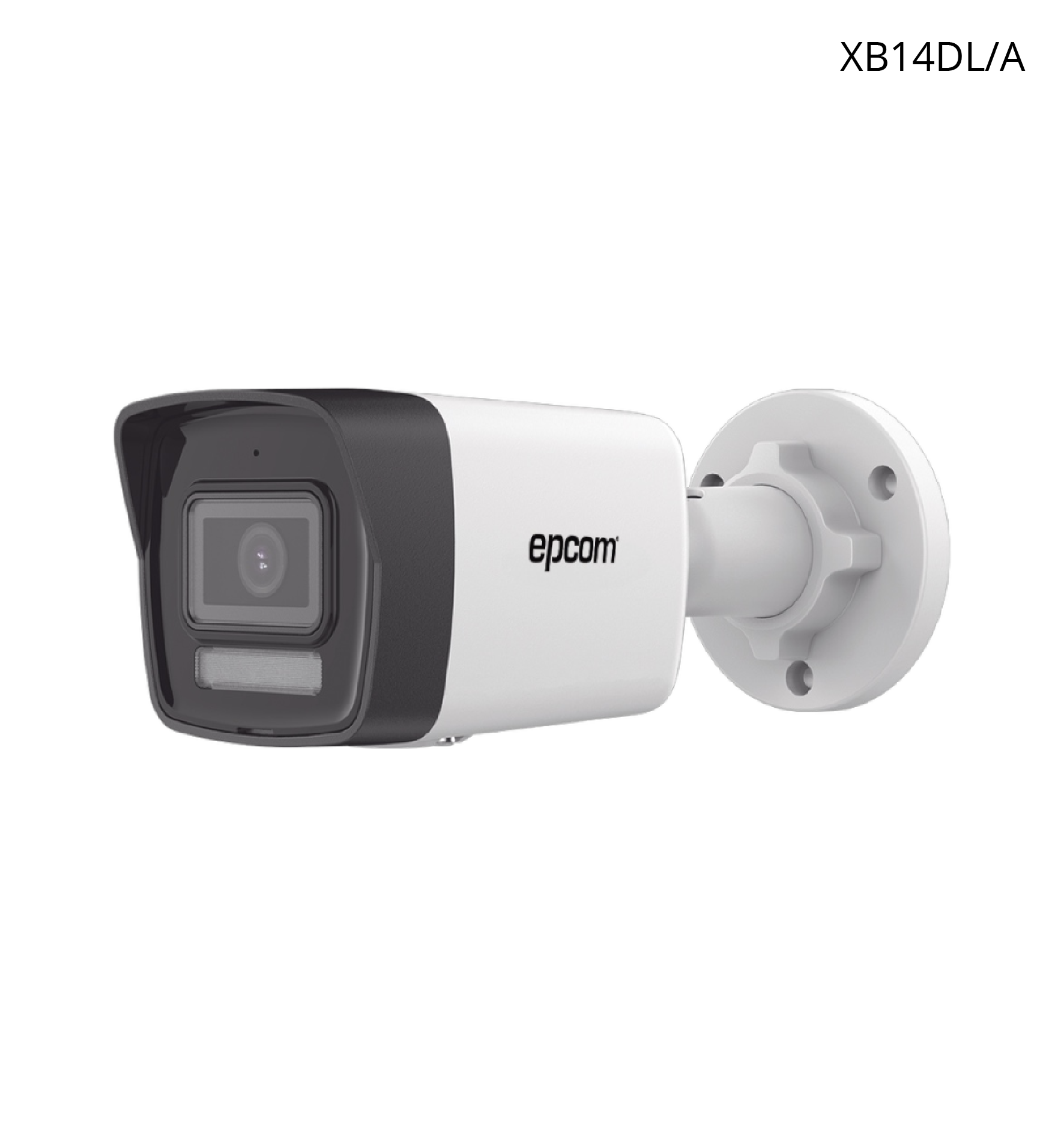 Cámara Epcom Bala IP 4MP, Lente 2.8 mm, Dual Light, 30 MTS IR, Micrófono Integrado, Antivandálico, IP67, POE.