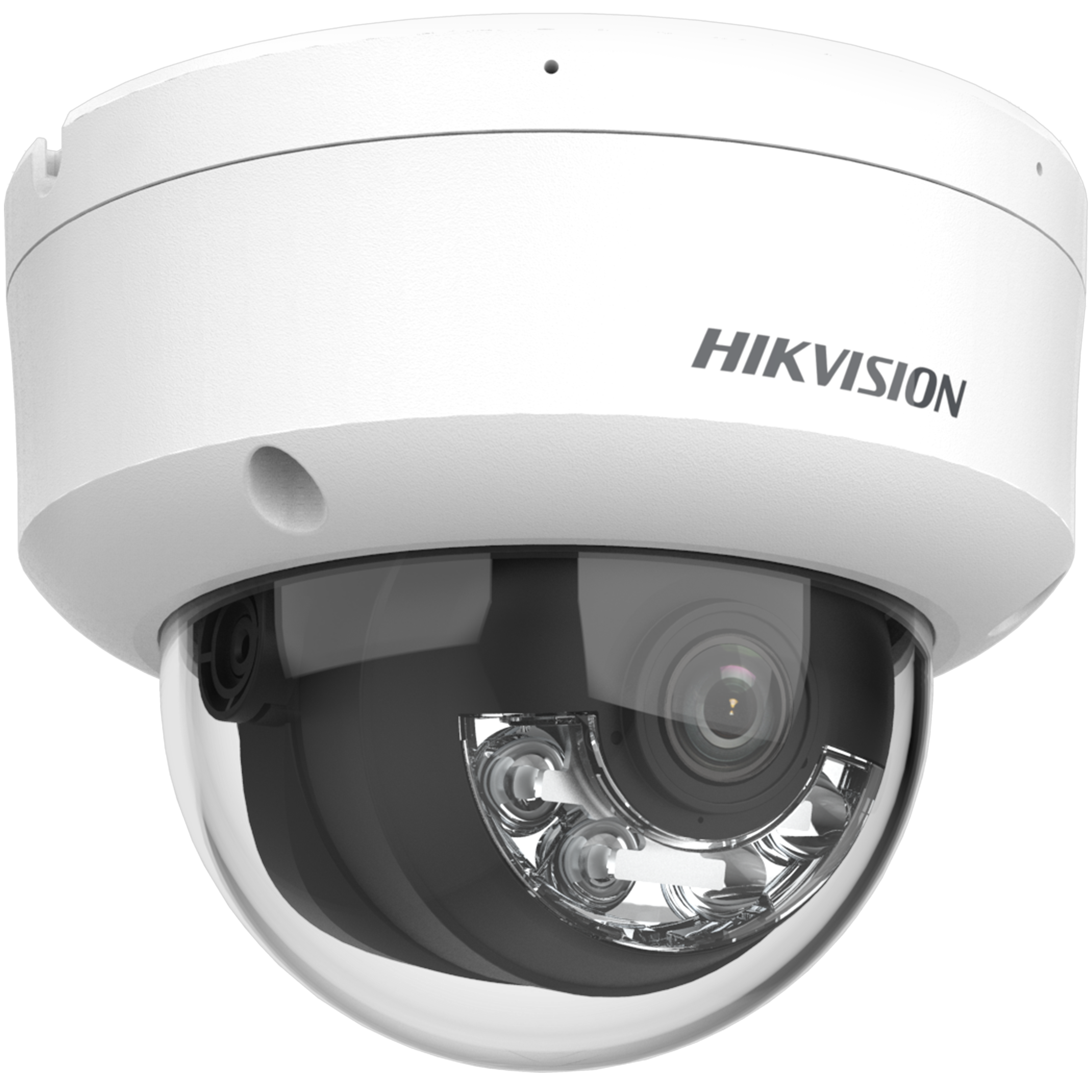 Cámara HIKVISION IP domo 4K dual light 30 mts IR 30 mts Luz blanca micrófono IP67 PoE IK08 microSD DS-2CD1183G2-LIUF