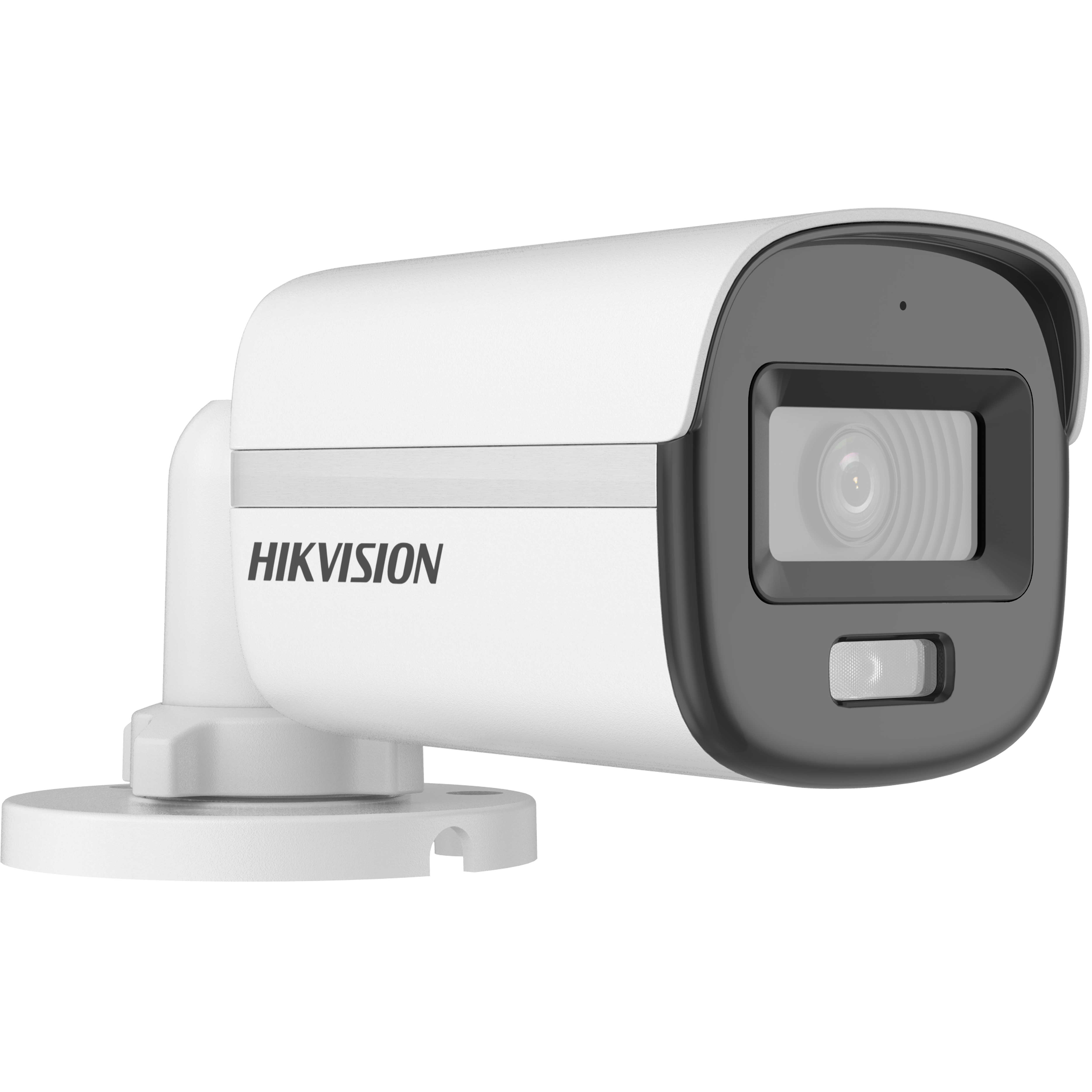 Cámara HIKVISION mini bala 2 mp lente 2.8 mm micrófono, color 24/7 luz blanca 20 m IP67 DS-2CE10DF0T-LPFS