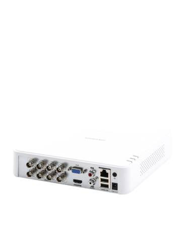 DVR Hikvision 8CH 1080p lite AcuSense lite H.265+ audio por coaxitrón 2CH IP HDD 4 tb