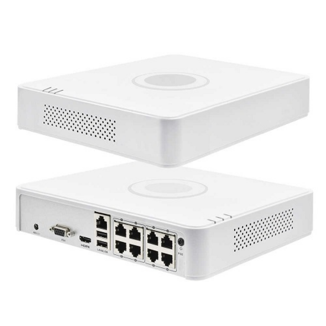 NVR HIKVISION 4MP Acusense 8POE + 1 HDD 6TB HDMI 4K H265+ | DS-7108NI-Q1/8P(D)