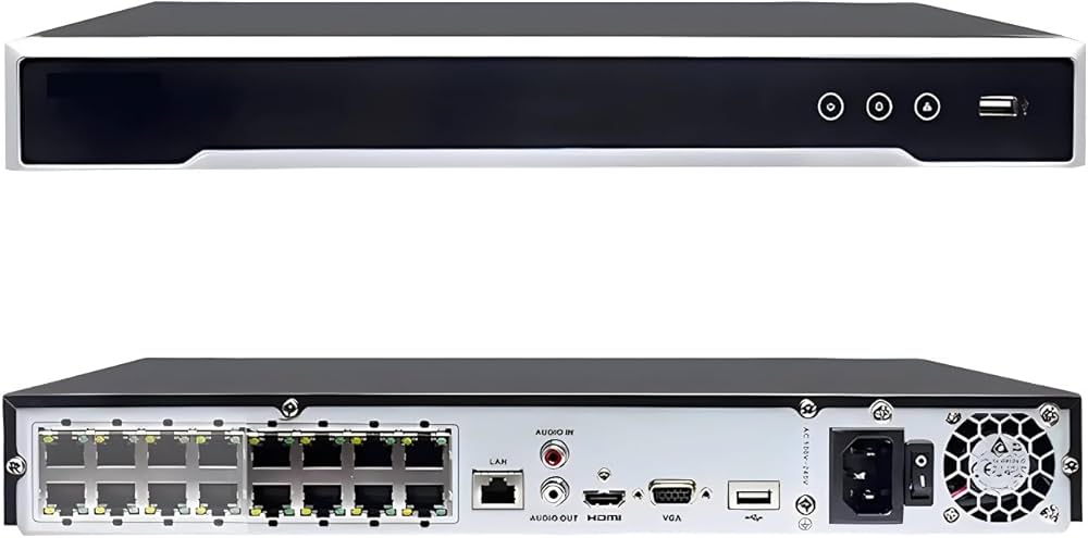 NVR HIKVISION 16CH IP POE 8mp 4K acusense, HDMI 4K 2HDD 8TB DS-7616NI-Q2/16P(D)