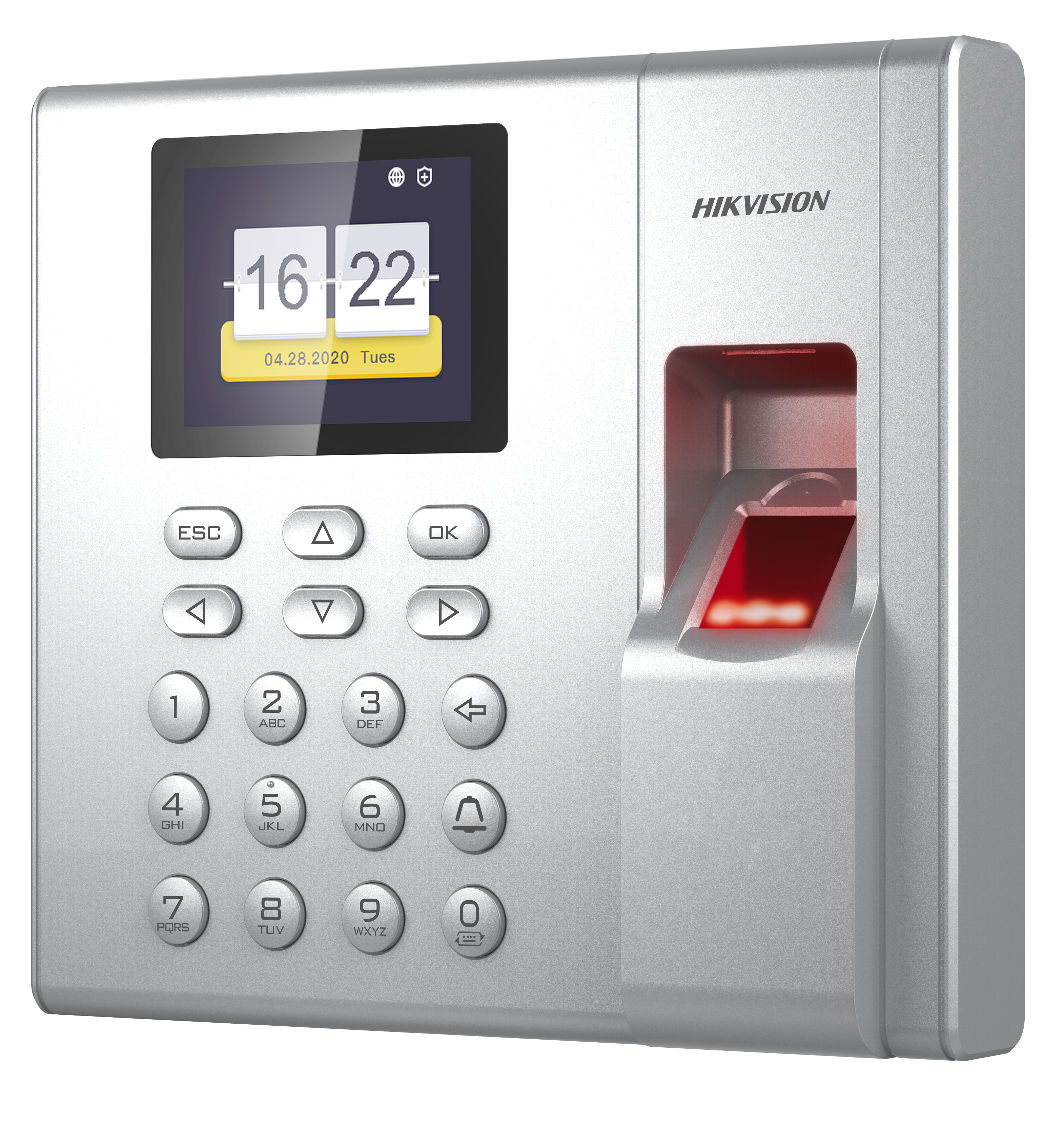 Control de acceso HIKVISION y asistencia P2P huella y tarjeta 10,000 eventos interior TCP/IP 12V 1AM | DS-K1T8003EF