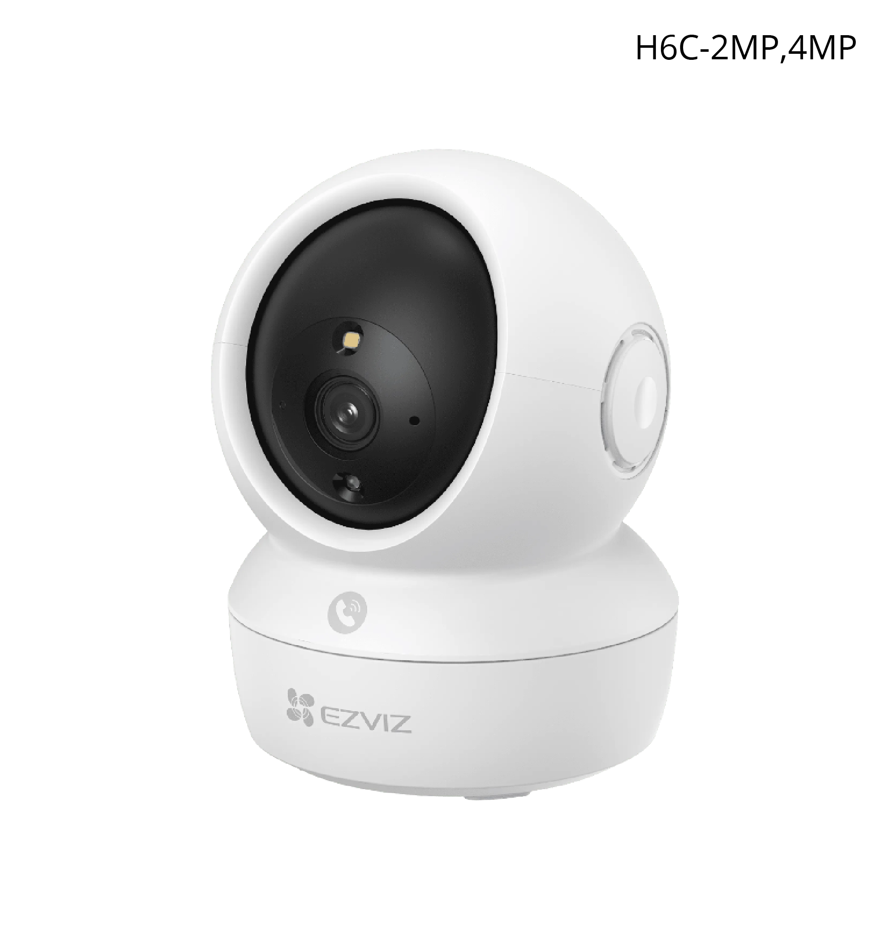 Cámara EZVIZ Wifi, H6C-2MP, 4MP, 360°, IR 10mts, detección de movimiento, audio bidireccional, Tarjeta SD.