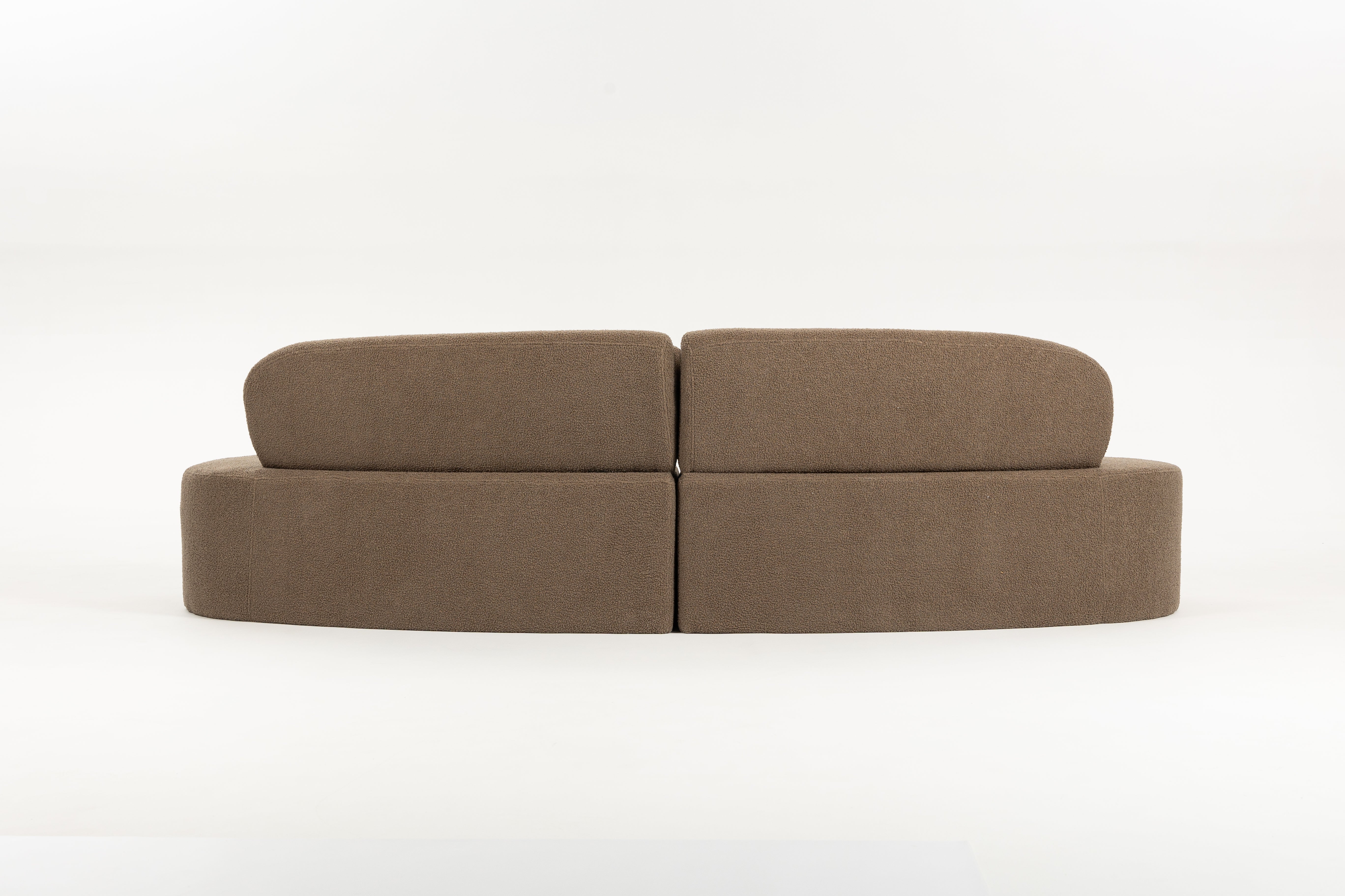 Sofá SIT Ovalia de alta densidad color beige, azul, cade / medidas 267 x 96 x 76 cm / SIT-OVALIA