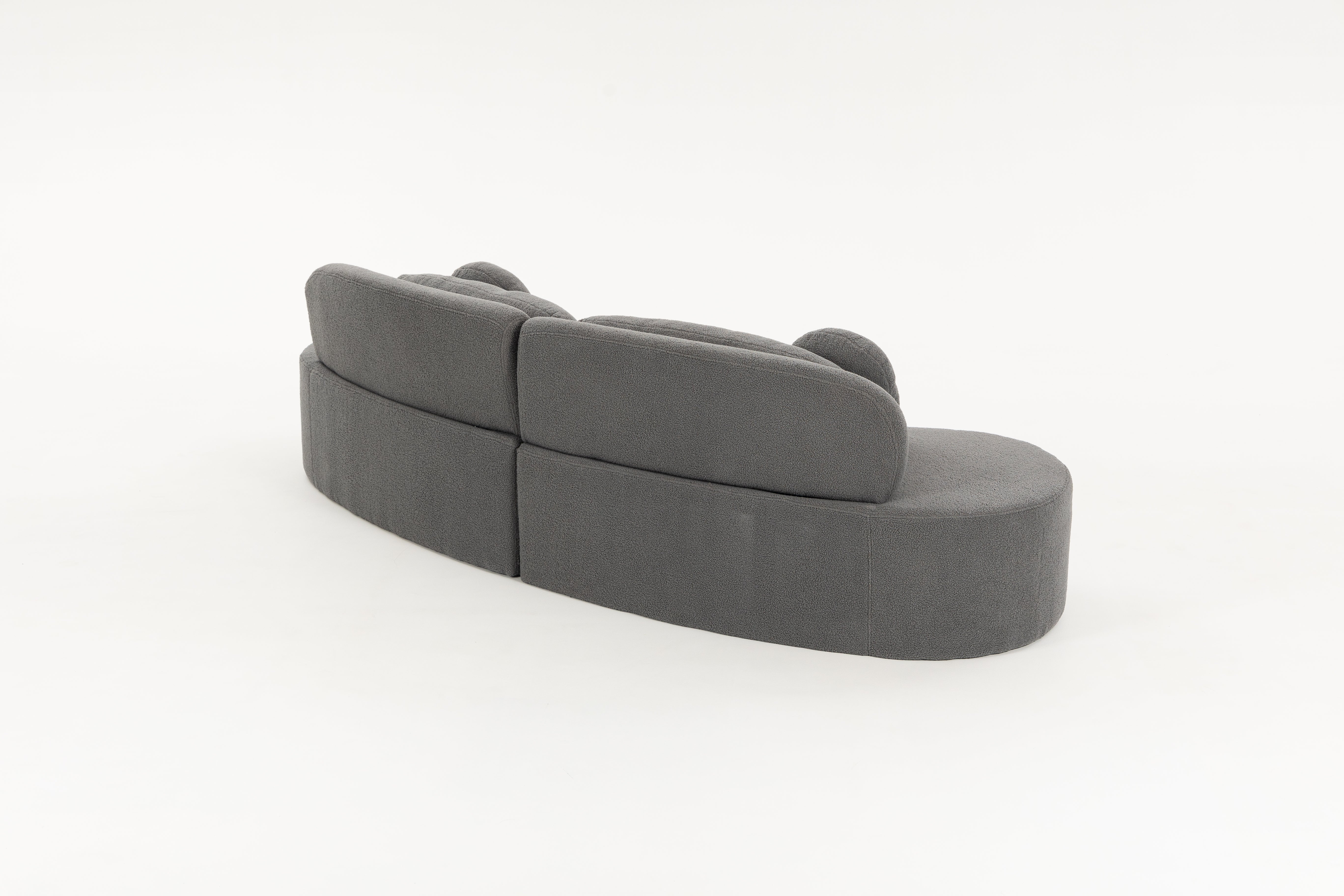 Sofá SIT Ovalia de alta densidad color beige, azul, cade / medidas 267 x 96 x 76 cm / SIT-OVALIA