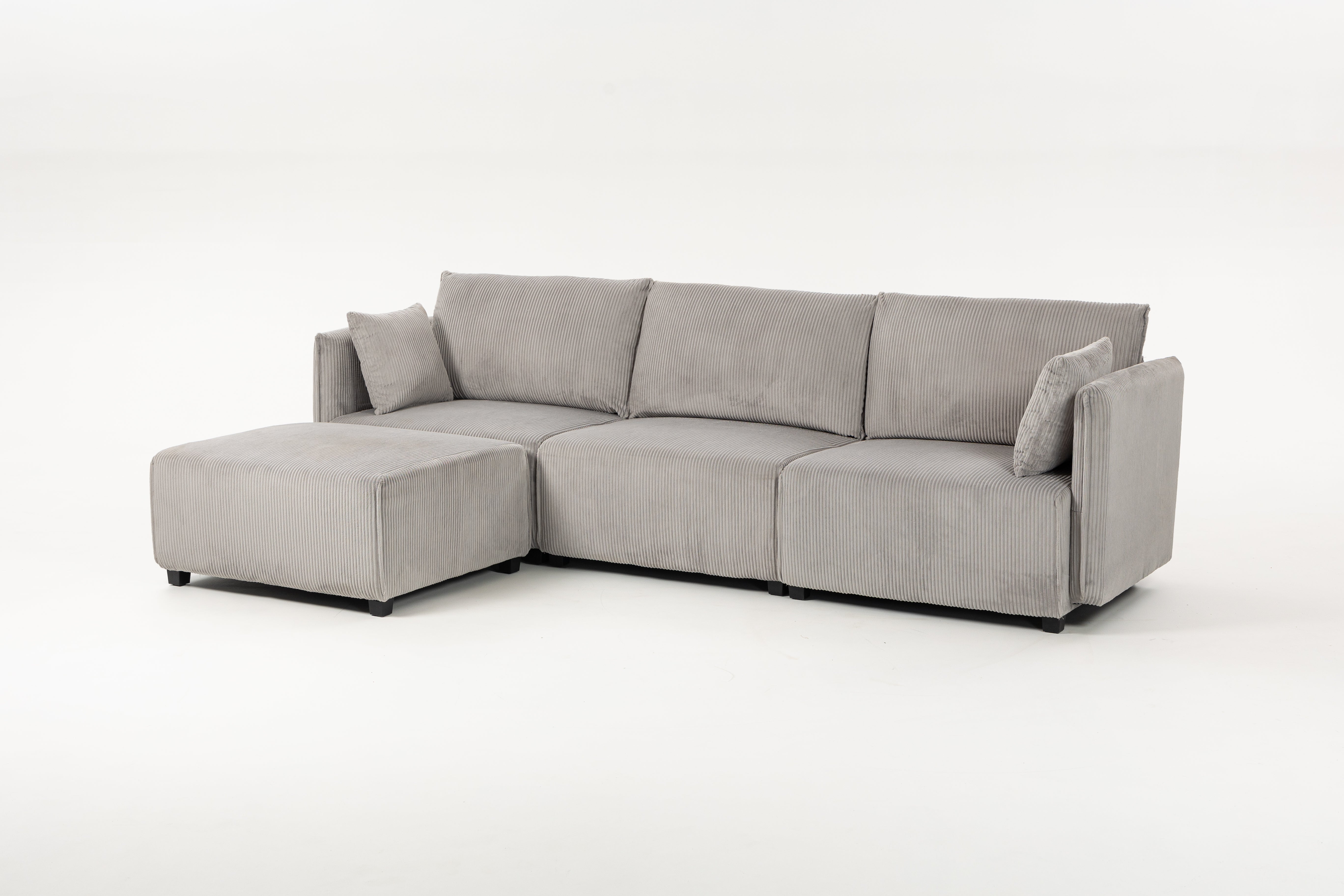 Sofá SIT Evana foam de alta densidad, colores beige, azul claro, gris claro / medidas 269 x 161 x 88 cm  / SIT-EVANA