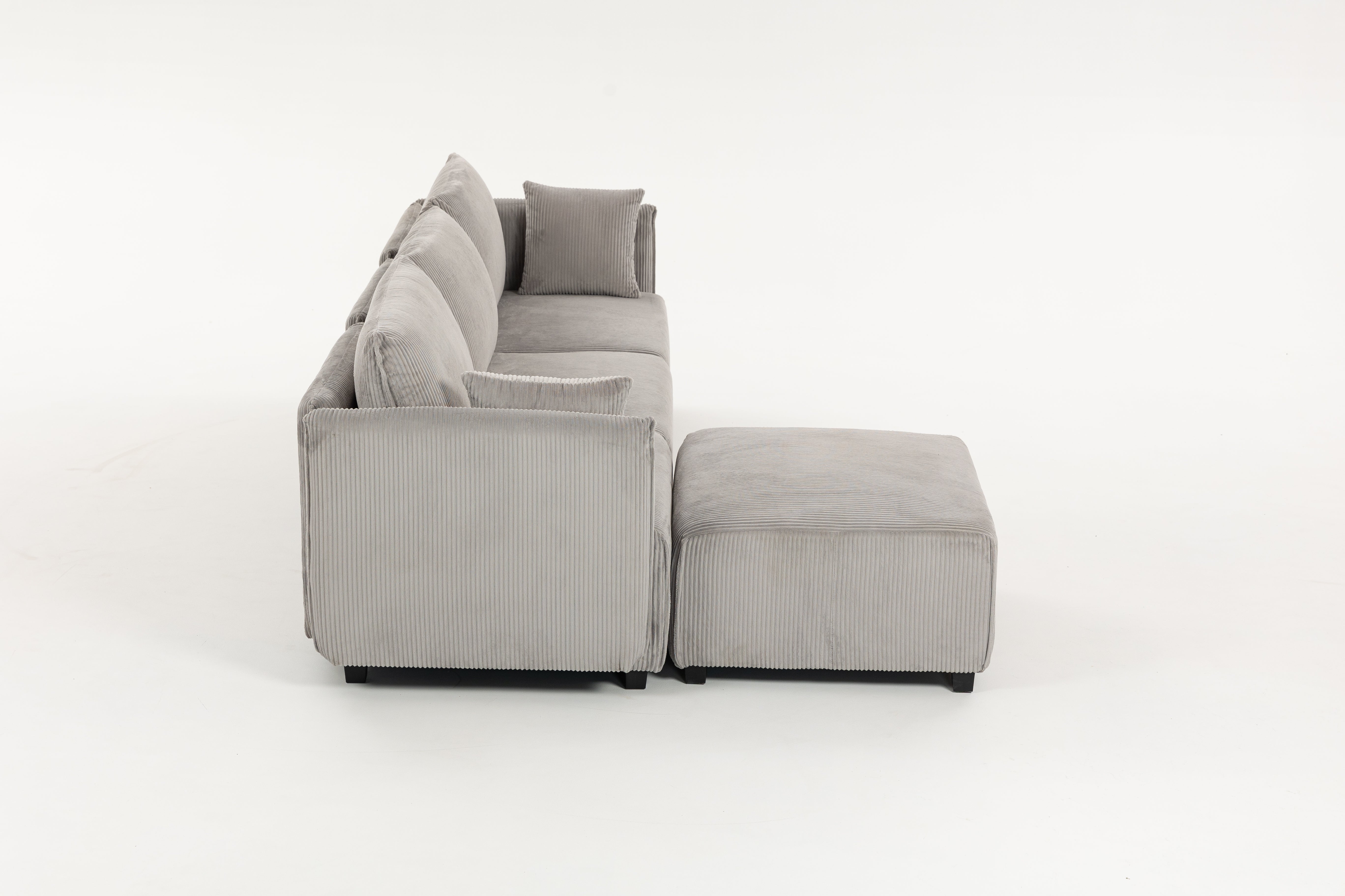 Sofá SIT Evana foam de alta densidad, colores beige, azul claro, gris claro / medidas 269 x 161 x 88 cm  / SIT-EVANA